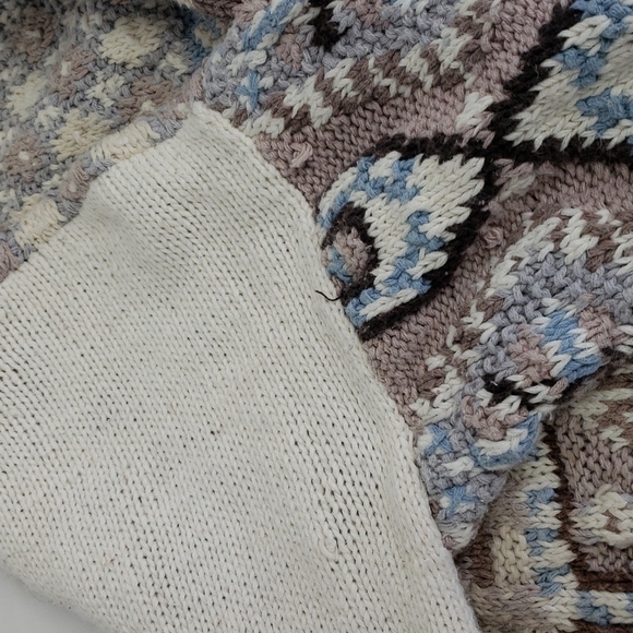 Vintage Handcrafted Cotton Ramie Bulky Sweater by Jennifer & Co. M - Picture 12 of 14